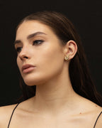 FLAME EARRING GOLD-PLATED