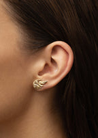 FLAME EARRING GOLD-PLATED
