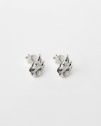 FLAME EARRING SILVER