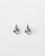 FLAME EARRING SILVER
