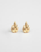 FLAME EARRING GOLD-PLATED