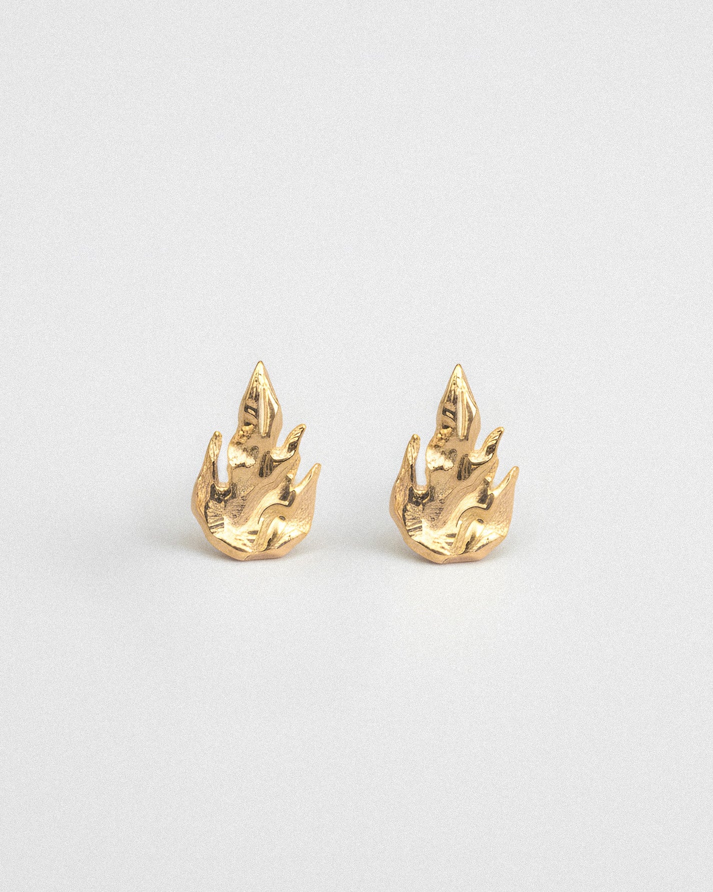 FLAME EARRING GOLD-PLATED